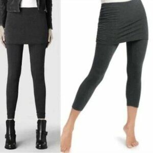 CABI M'Leggings 3210 Skirted Legging Modest Space Dye Grey Layered Stretch Comfy